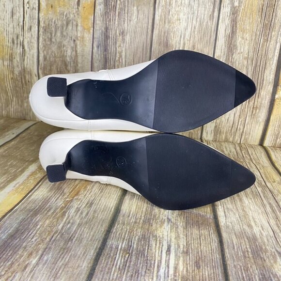 NWT Universal Thread Jenson Women's White Western Booties Size 7.5M - Picture 4 of 7